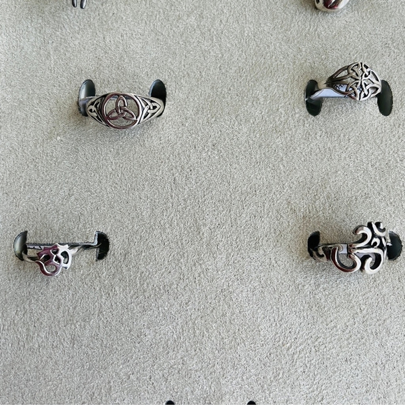 Celtic Trinity Triquetra Knot Sterling Silv Ring Available Sizes 8, 9, 10 - Picture 7 of 13